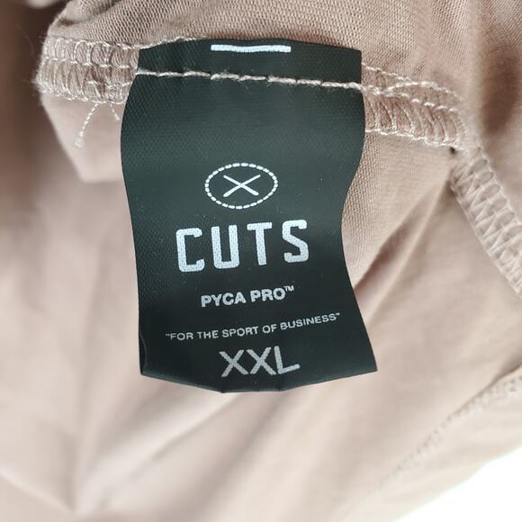 Cuts Mens Pyca Pro Short Sleeve Curve Hem Top Size XXL - Picture 4 of 5